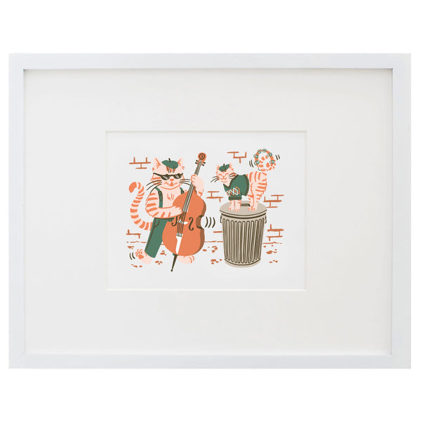 Makin' Music Alley Cats Art Print