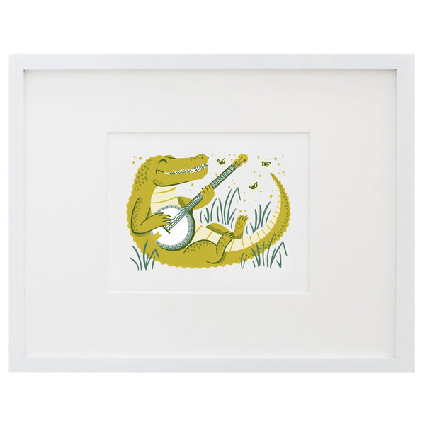 Makin' Music Alligator Art Print