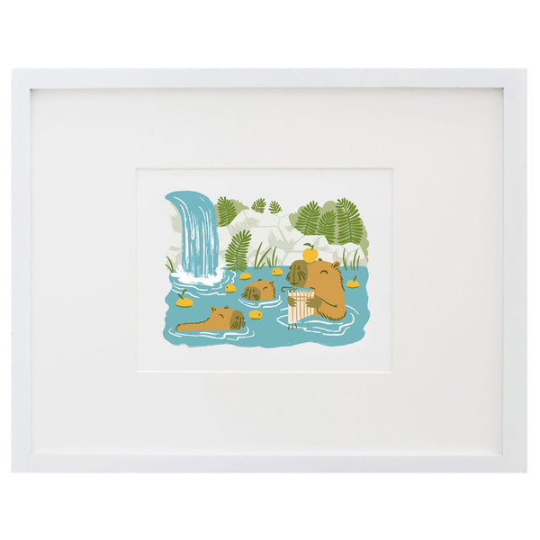 Makin' Music Capybaras Art Print
