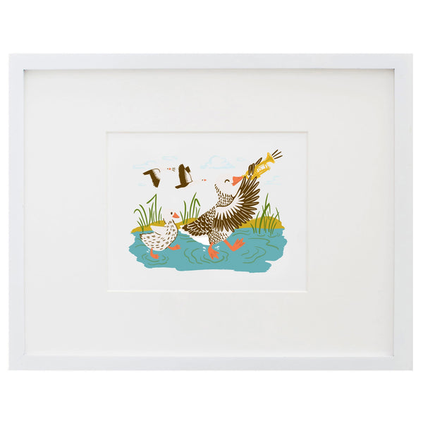 Makin' Music Ducks Art Print