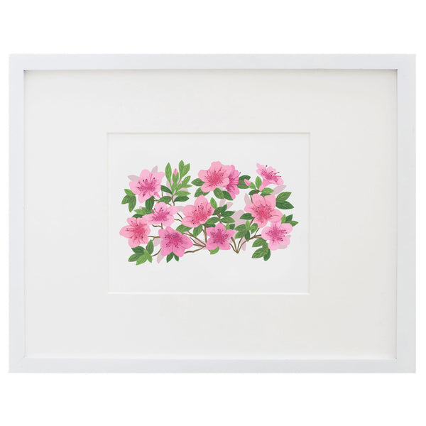 Garden Walk Azaleas Art Print