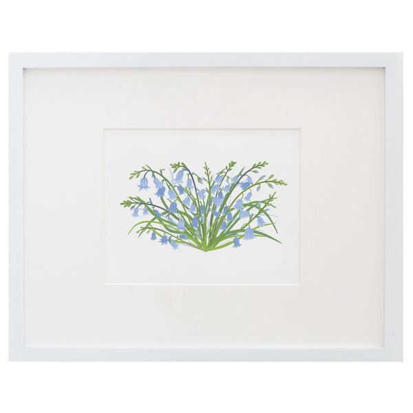 Garden Walk Bluebells Art Print