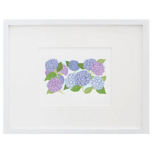 Garden Walk Hydrangeas Art Print