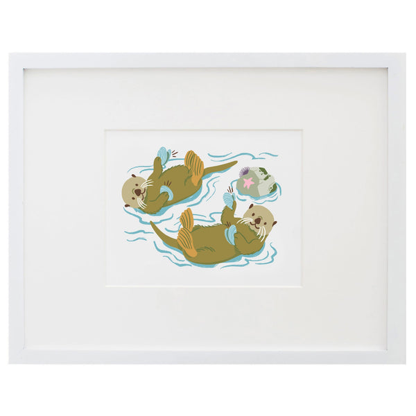 Makin' Music Otters Art Print