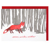 Fox in Woods Holiday Card