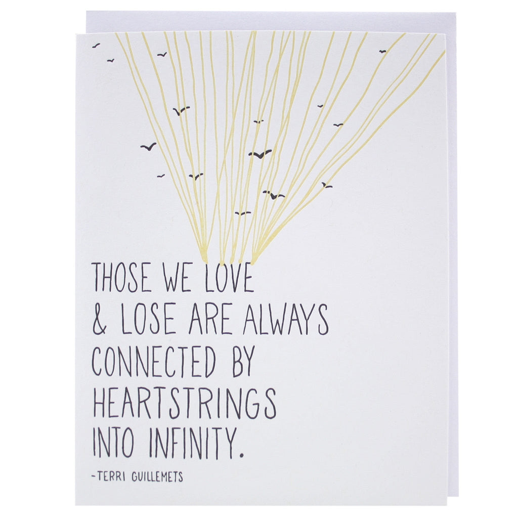 Heartstrings Quote Sympathy Card